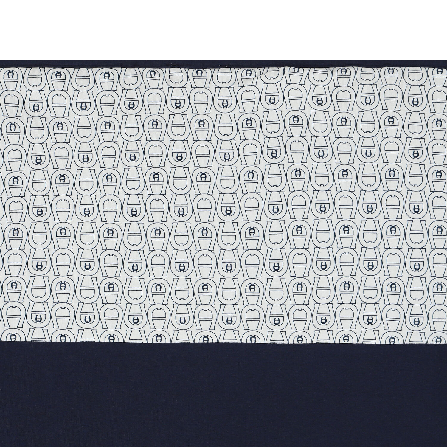 Baby Boys Navy Blue & White Logo Blanket, 2, hi-res